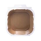 Forma Para Airfryer De Papel Descartável 50 Folhas Quadradas