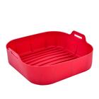 Forma Para Airfryer De Silicone Grossa Antiaderente Reutilizá