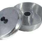 Forma Para Bolo Craqueada Com Cone Alumínio Fundido Preta 24cm