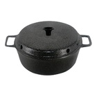 Forma Para Bolo Craqueada Com Cone Alumínio Fundido Preta 24cm