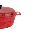 Forma Para Bolo Craqueada Com Cone Alumínio Fundido Vermelha