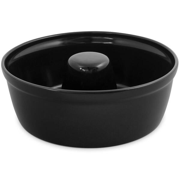 Forma Para Bolo E Pudim 23cm 1800ml Em Cerâmica Preto Cerafla