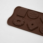 Forma para chocolate biscoito Silikomart de silicone 8 cavida
