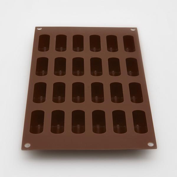 Forma para chocolate e bombom Silikomart de silicone marrom