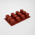 Forma para chocolate e doce Silikomart de silicone cilindro
