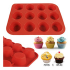 Forma Para Cupcake Silicone 12 Cavidades Cod 02