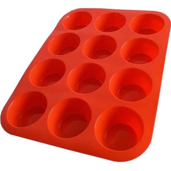 Forma Para Cupcake Silicone 12 Cavidades Cod 02