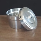 Forma Para Pudim Com Tampa Clássica Alumínio Pudinzeira 18cm