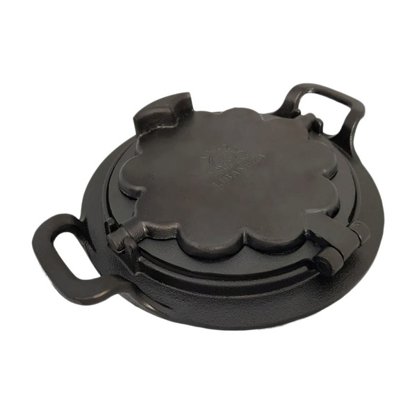 Forma Pra Fazer Waffle Alça Ferro Fundido Fogão A Lenha 24cm