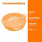 Forma Redonda De Silicone Para Air Fryer Cinza 19 X 6 5 Cm Ly