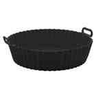 Forma Redonda De Silicone Para Air Fryer Preta 19 X 8 5 Cm Ly