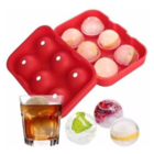 Forma Silicone 6 Gelo Bola Grande Bar Esferas Whisky Bebida
