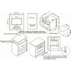 Forno A Gás De Embutir Luxor Built 46 Litros 750w