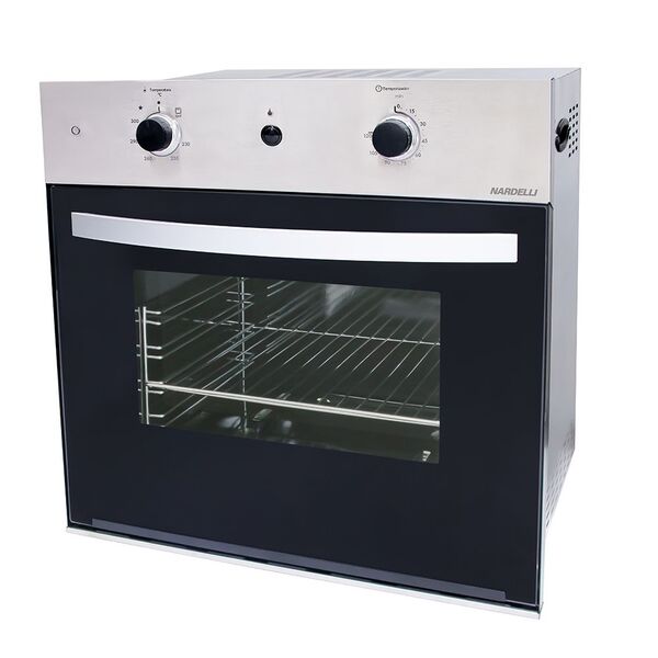 Forno A Gás De Embutir Nardelli Grill 57l Inox 220v G57