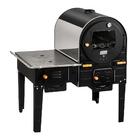 Forno À Lenha Com Fogão Em Inox Interno Fhifi-m Hidro Preto