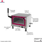 Forno Assador Mini Chefe Progás Prpe400 - 110v