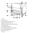 Forno Assador Mini Chefe Progás Prpe400 - 110v