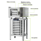 Forno Combinado Elétrico Digital 3 G'ns Wc-03 Wictory