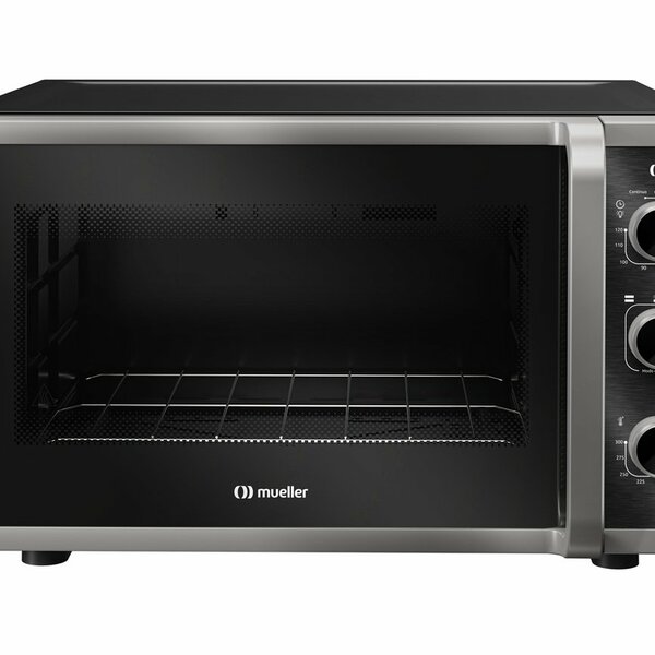 Forno De Bancada Mueller 50 Litros Com Grill Preto Fosco Mfb5