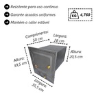 Forno De Chapa Galvanizada N°01 Com Cinzeiro 50x28x20 5cm