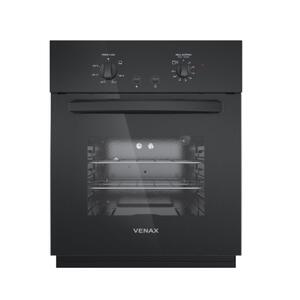 Forno 50l de Embutir Venax Preto - Gás - Totale Nero G Iii - 110v - Fge50g3