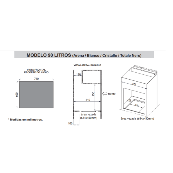 Forno De Embutir A Gás Gn Venax Cristallo 90 Litros Inox 220v 18330 | Leroy  Merlin