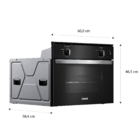 Forno De Embutir Elétrico 47 Litros Consul Preto Com Timer E