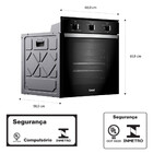 Forno De Embutir Elétrico Consul 84l Preto Com Timer Autodesl