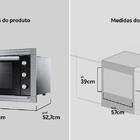 Forno De Embutir Elétrico Preto 44l Com Grill E Timer Atlas U