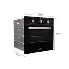Forno De Embutir Elétrico Preto 60 Litros Com Timer Dako Dipl