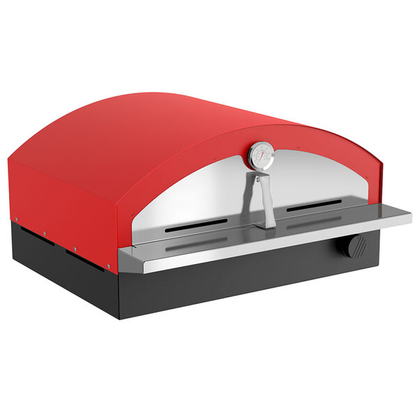 Forno de Pizza à gás FS500 portátil- Metávila - Vermelho / Pr