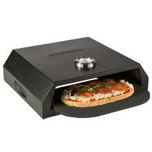 Forno de Pizza a Gás para Churrasqueira Preto Naterial