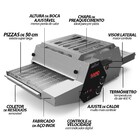 Forno De Pizza Por Esteira A Gás Glp Para Pizzaria 50cm Saro