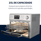 Forno e Fryer Elétrico de Bancada 25L Prata com Grill e Com Timer 127V (110V) OFOR250 Oster