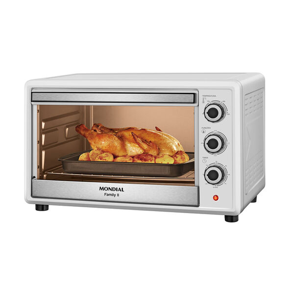 Forno Elétrico 42l Family Ii Mondial Branco E Inox- Fr-42-w 2