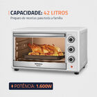Forno Elétrico 42l Family Ii Mondial Branco E Inox- Fr-42-w 2
