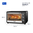 Forno Elétrico 42l Family Ii Mondial Preto/inox 1600w - Frn-4