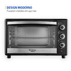 Forno Elétrico 42l Family Ii Mondial Preto/inox 1600w - Frn-4