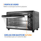 Forno Elétrico 42l Family Ii Mondial Preto/inox 1600w - Frn-4