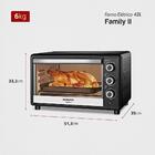 Forno Elétrico 42l Family Ii Mondial Preto/inox Fr-42 60hz 12
