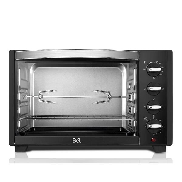 Forno Elétrico 48l 1600w Com Espeto Giratório Preto - Bel48d