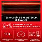 Forno Eletrico Arno Turbo Quartzo 10l Preto 127v