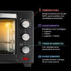 Forno Elétrico Bancada Moob 50 Litros Com Função Timer E Luz