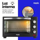Forno Elétrico Bancada Moob 50 Litros Com Função Timer E Luz