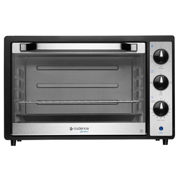 Forno Elétrico Cadence Gourmet 45L Preto 127V - FOR451