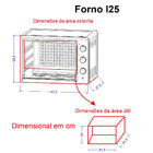 Forno Elétrico De Bancada 25 Litros Fogatti Black I25