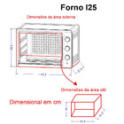 Forno Elétrico De Bancada 25 Litros Fogatti Black I25