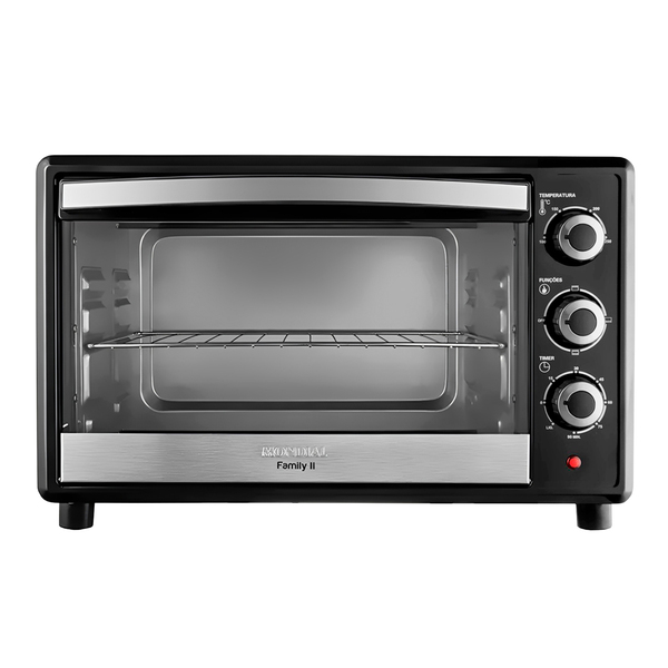 Forno Elétrico de Bancada 42L Preto e Inox com Grill e Timer 127V (110V) 75529-01 Mondial