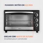 Forno Elétrico de Bancada 42L Preto e Inox com Grill e Timer 127V (110V) 75529-01 Mondial