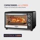 Forno Elétrico de Bancada 42L Preto e Inox com Grill e Timer 127V (110V) 75529-01 Mondial
